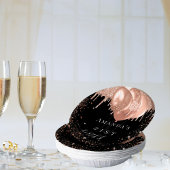 誕生日パーティブラックバラ金ゴールドグリッターバルーン ペーパーボウル