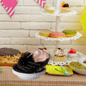 誕生日パーティブラックバラ金ゴールドグリッターバルーン ペーパーボウル