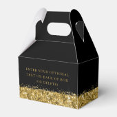 誕生日パーティブラック金ゴールドグリッター紙吹雪写真F フェイバーボックス (裏面サイド)