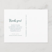 誕生日パーティブルーボーイズありがとうスクリプト写真 ポストカード (裏面)