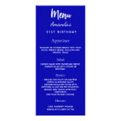 誕生日パーティメニュー王室の青おもしろいファクト ラックカード