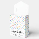 誕生日パーティレインボードット紙吹雪キッズ名 フェイバーボックス (オープン)