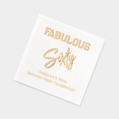 *誕生日パーティーあなたの年齢を満たす#^ 箔ナプキン (左)