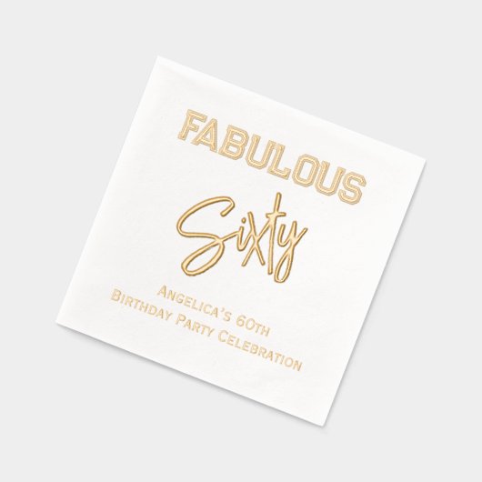 *誕生日パーティーあなたの年齢を満たす#^ 箔ナプキン (左)