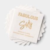 *誕生日パーティーあなたの年齢を満たす#^ 箔ナプキン (インサイチュ (積み重ね))