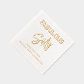 *誕生日パーティーあなたの年齢を満たす#^ 箔ナプキン (右)