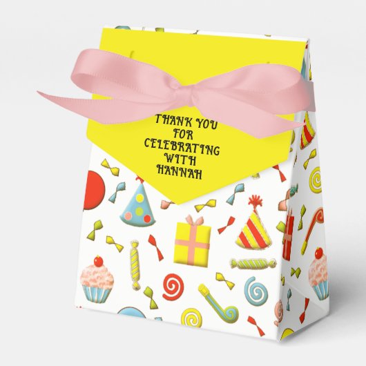 誕生日パーティーありがとう フェイバーボックス (正面サイド)