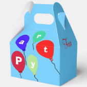 誕生日パーティーおもしろいバルーンありがとう フェイバーボックス (正面)