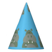 誕生日パーティーおもしろいヒッポ パーティーハット (左)