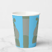 誕生日パーティーおもしろいヒッポ 紙コップ (左)