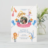 誕生日パーティーお祝い 招待状 (スタンド正面)