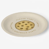 誕生日パーティーかわいいクッキーを取って ペーパープレート (アングル)