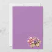 誕生日パーティーかわいい妖精の招待 招待状 (裏面)