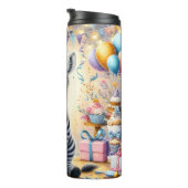 誕生日パーティーでかわいいゼブラ タンブラー (回転右)