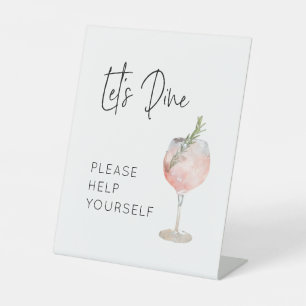 誕生日パーティーでフードサインを食べよう 台座サイン