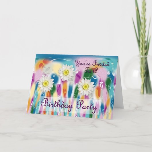 誕生日パーティーに招待(&A) 招待状 (正面)