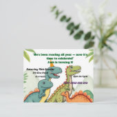 誕生日パーティーのお誘い ポストカード (スタンド正面)