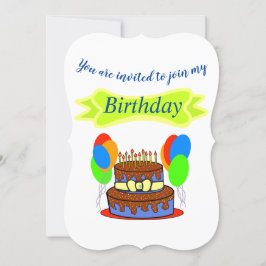 誕生日パーティーのご案内 招待状