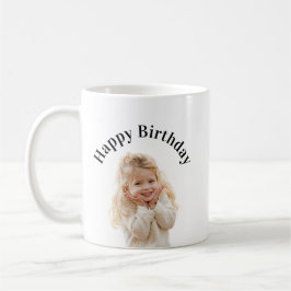 誕生日パーティーのためのカスタムフォトテキスト コーヒーマグカップ