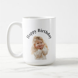 誕生日パーティーのためのカスタムフォトテキスト コーヒーマグカップ