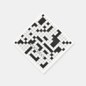 誕生日パーティーのためのクロスワードパズル スタンダードカクテルナプキン (角)