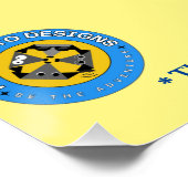 誕生日パーティーのウェルカムサイン ポスター (コーナー)