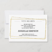 誕生日パーティーのキャンセルのお知らせカード 案内状 (正面)