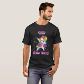 誕生日パーティーのギギプリンセスダビングユニコール Tシャツ (正面フル)