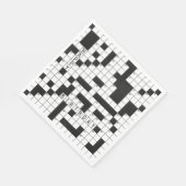 誕生日パーティーのクロスワードパズル スタンダードランチョンナプキン (角)