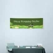 誕生日パーティーのコースのゴルフカート 横断幕 (トレードショー)