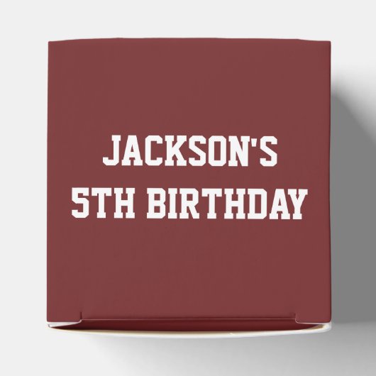 誕生日パーティーのサッカーの好意ボックス フェイバーボックス (上部)