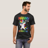 誕生日パーティーのナニーのギフト女の子ダビングユニ Tシャツ (正面フル)