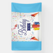 誕生日パーティーのバナー 横断幕 (縦)