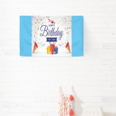 誕生日パーティーのバナー 横断幕 (インサイチュ)