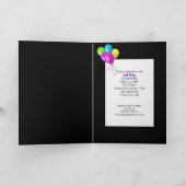 誕生日パーティーのバルーン束 カード (内部)