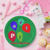 誕生日パーティーのバルーン ペーパープレート (パーティー)