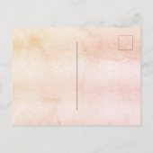 誕生日パーティーのパンパ蝶の日付を保存 案内ポストカード (裏面)