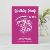 誕生日パーティーのフィッシュ 招待状 (スタンド正面)