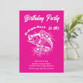 誕生日パーティーのフィッシュ 招待状 (スタンド正面)