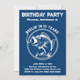 誕生日パーティーのフィッシュ 招待状