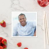 誕生日パーティーの乾杯の写真 スタンダードカクテルナプキン (インサイチュ)