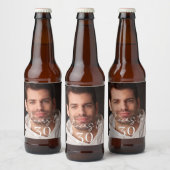 誕生日パーティーの乾杯の写真 ビールラベル (ボトル)