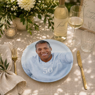 誕生日パーティーの乾杯の写真 ペーパープレート