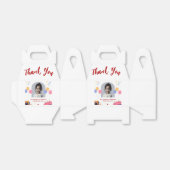 誕生日パーティーの個人設定カードに感謝 フェイバーボックス (折り畳みなし)