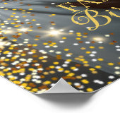 誕生日パーティーの写真のウェルカムサイン ポスター (角)