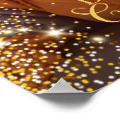 誕生日パーティーの写真のウェルカムサイン ポスター (角)