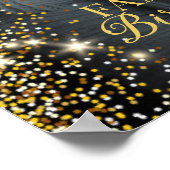 誕生日パーティーの写真のウェルカムサイン ポスター (角)