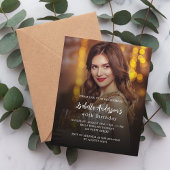 誕生日パーティーの写真の予算の招待 チラシ