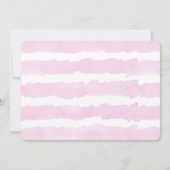 誕生日パーティーの写真の招待をドーナツで振り掛ける 招待状 (裏面)