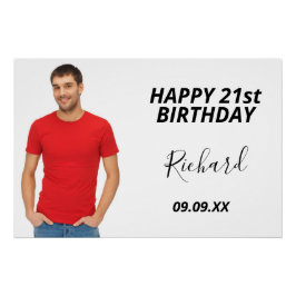 誕生日パーティーの写真の男へようこそ ポスター